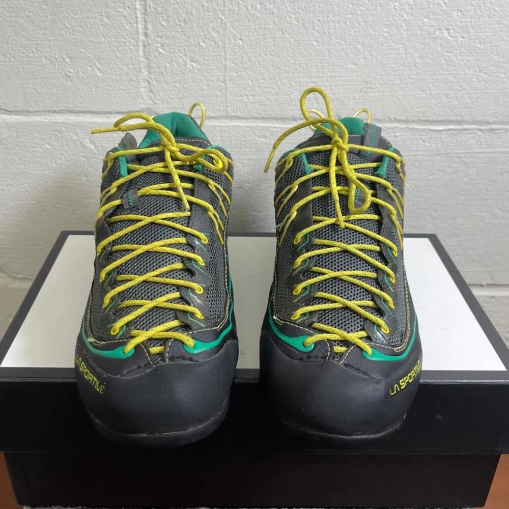 La Sportiva XPLORER 1974-C Black Yellow Green Trail Hiking Shoes Sneaker Mens 12